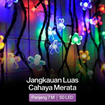 Gambar produk YUSHILED Lampu Hias String Lights 50 LED 7M with Solar Panel - M072