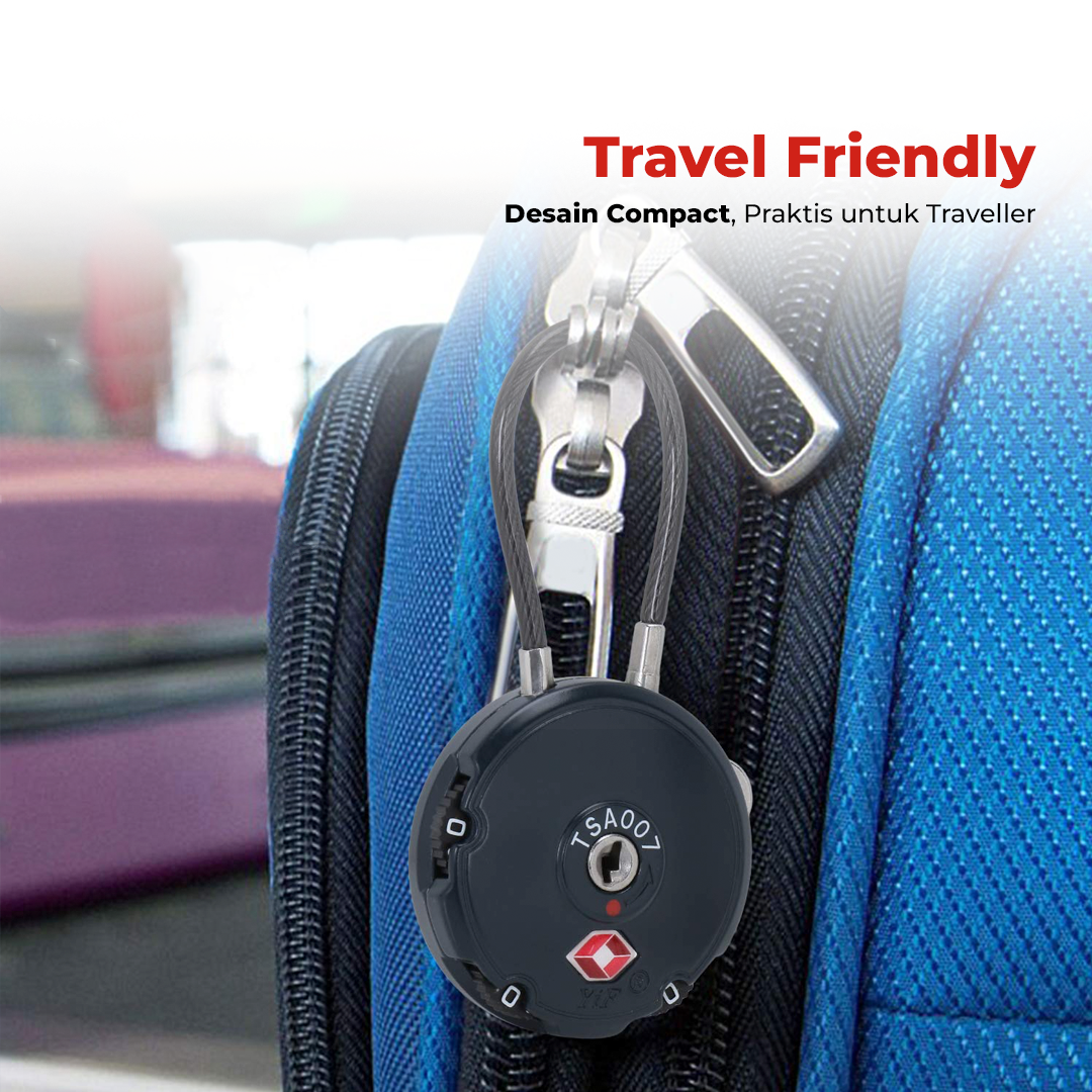 YiF Gembok Koper Angka 3 Digit Password TSA Lock Suitcase Luggage - TSA007 Gambar produk YiF Gembok Koper Angka 3 Digit Password TSA Lock Suitcase Luggage - TSA007