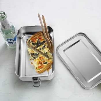 Gambar produk Umigy Kotak Makan Anti Tumpah Lunch Bento Box Stainless Steel 304 2400ml - UM59