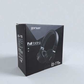 Gambar produk Gorsun Headphone Portable Folding HiFi Super Bass Wired Driver 40mm - GS-778