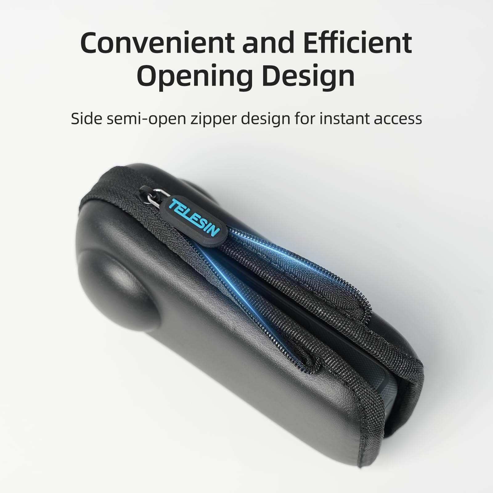 TELESIN Tas Kamera Aksi Portable Carrying Case for Insta360 X4/X5 - S6-PRC-19-TIS Gambar produk TELESIN Tas Kamera Aksi Portable Carrying Case for Insta360 X4/X5 - S6-PRC-19-TIS