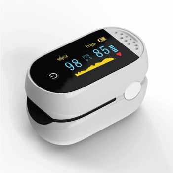Gambar produk OXIDO Fingertip Pulse Oximeter Alat Ukur Saturasi Oksigen Darah OLED - C101B1
