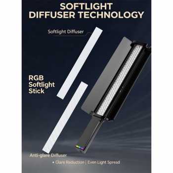 Gambar produk LIYADI Lampu Studio Tube Light Stick RGBW 24 Mode OLED 2600mAh 50W - C2 PRO