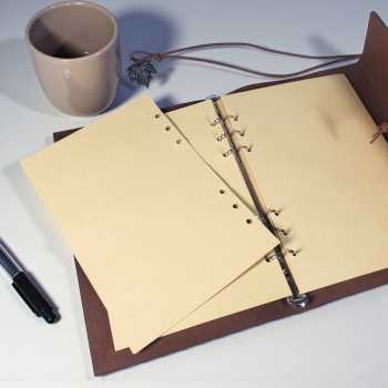 Gambar produk Toddi AIMEE Buku Catatan Binder Notebook Cover Kulit Vintage Maple A5 - AM-16