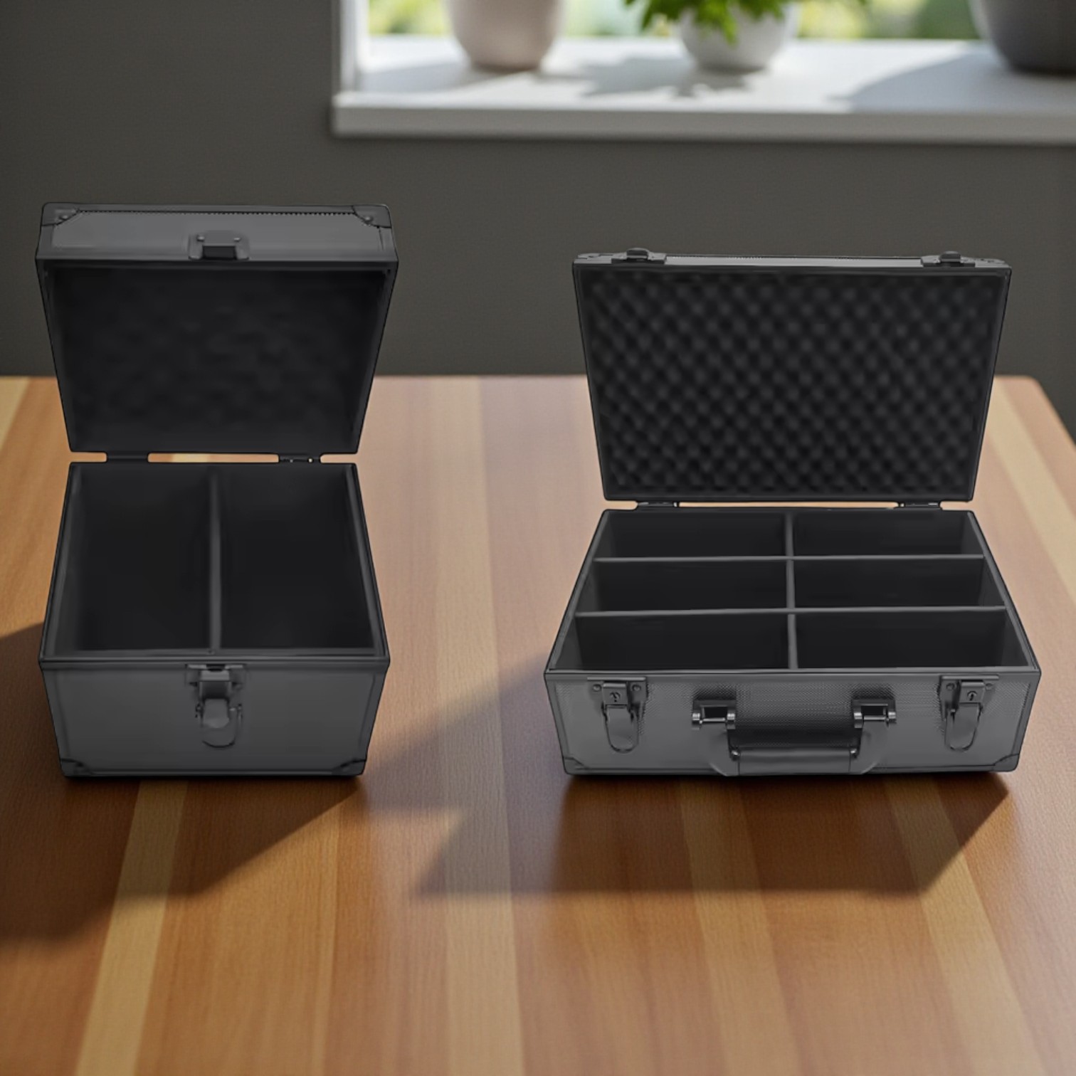 Gambar produk NiceLond Tas Koper Penyimpanan Kartu Trading Card Hard Case Aluminum 380x270x140mm - NL01