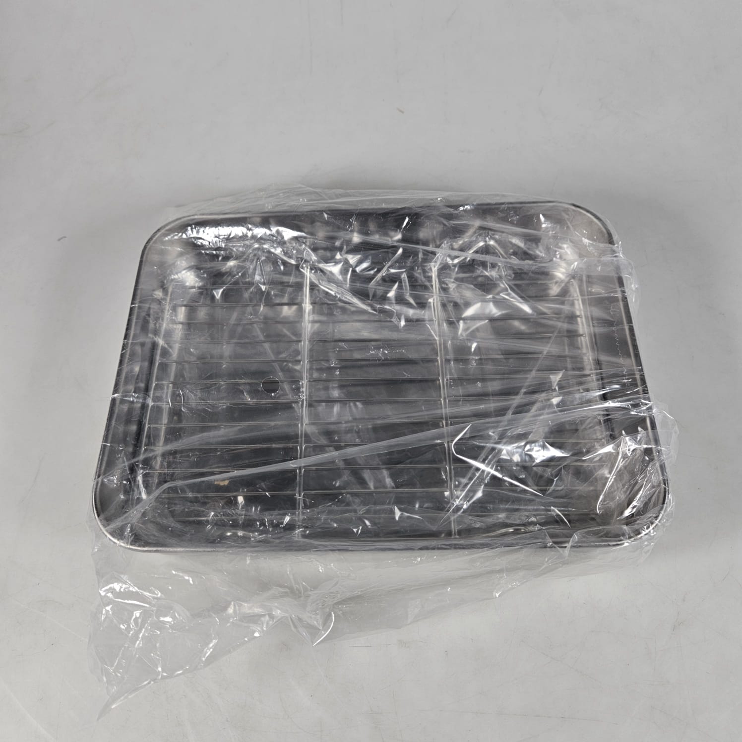 Gambar produk Eggy Loyang Nampan Tray Grill Pan Oven Stainless 430 with Mesh Frame 31.5x24.5x4.7cm - EG35