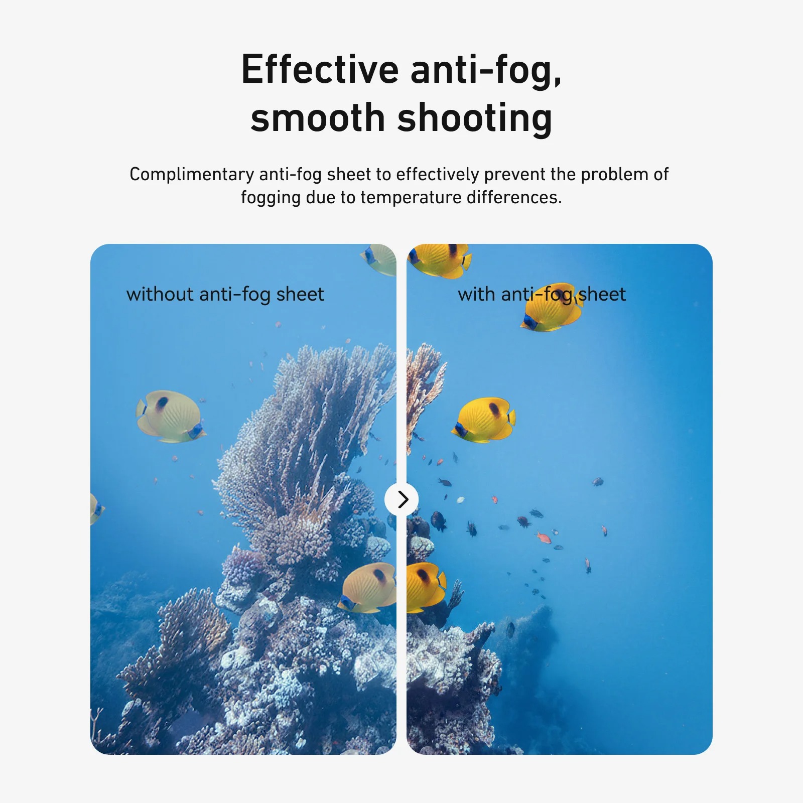 Gambar produk TELESIN Casing Anti Air Waterproof Case Anti Fog 60M DJI Osmo Action 6 - S4-WTP-12