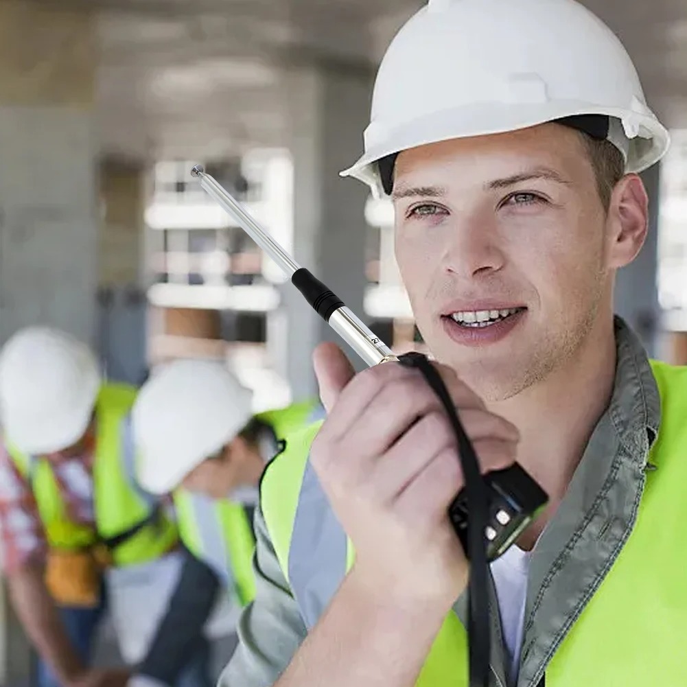 ABBREE Antena Walkie Talkie Telescopic 50 Ohm 27MHz 20W 1.3M SMA Male - CB-02 Gambar produk ABBREE Antena Walkie Talkie Telescopic 50 Ohm 27MHz 20W 1.3M SMA Male - CB-02