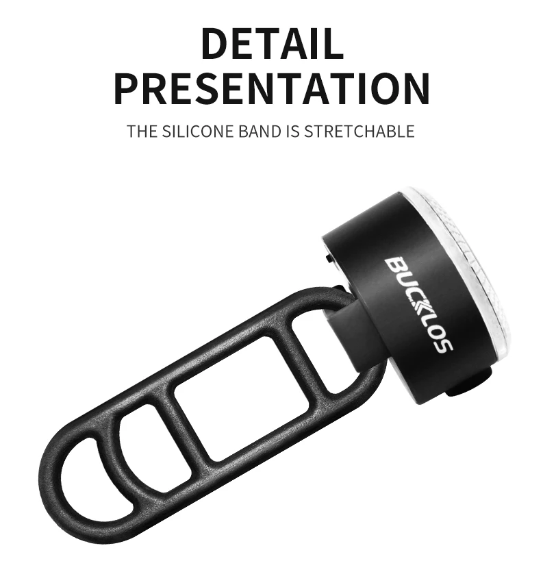 Gambar produk BUCKLOS Lampu Sepeda Depan LED Rechargeable Waterproof 400mAh - VL-80