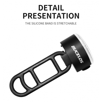 Gambar produk BUCKLOS Lampu Sepeda Depan LED Rechargeable Waterproof 400mAh - VL-80