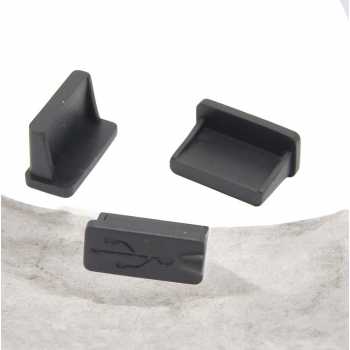 Gambar produk ICLOTH Dust Plug Cover Penutup Port Charger Laptop HP 10 PCS USB Type A - CL1