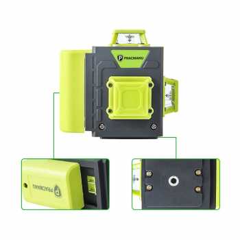 Gambar produk Pracmanu Laser Level Self Leveling 3D 360 Degree 12 Line 520nm 2400mAh - PC-520