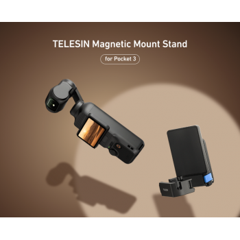 Gambar produk TELESIN Magnetic Mount Stand Expansion Adapter for DJI Osmo Pocket 3 - S6-CFR-04-TDJ