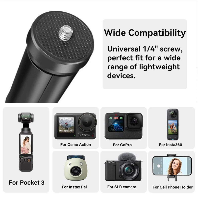 YUXI Tripod Mini Camera Portable Universal Monopod 1/4 Screw 8.2cm - YX-82 Gambar produk YUXI Tripod Mini Camera Portable Universal Monopod 1/4 Screw 8.2cm - YX-82