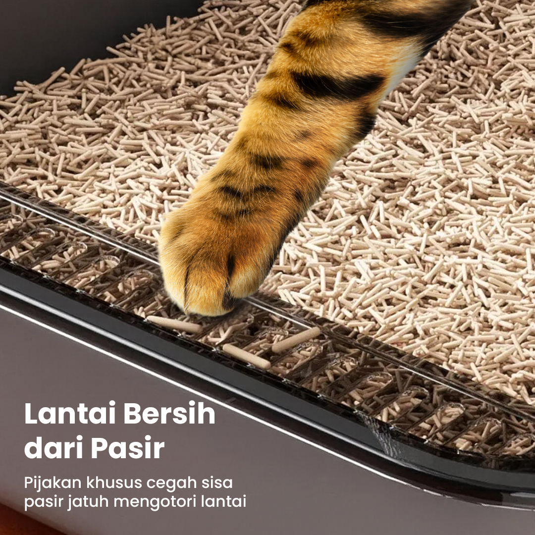 Gambar produk OPTICO Cat Litter Box High Side Detachable Bak Pasir Kucing - OP-12