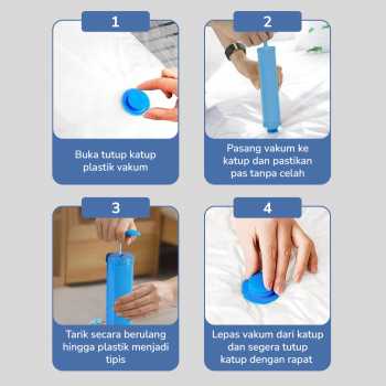 Gambar produk Joybos Pompa Vakum Baju Manual Travel Vacuum Bag Hand Pump - 001