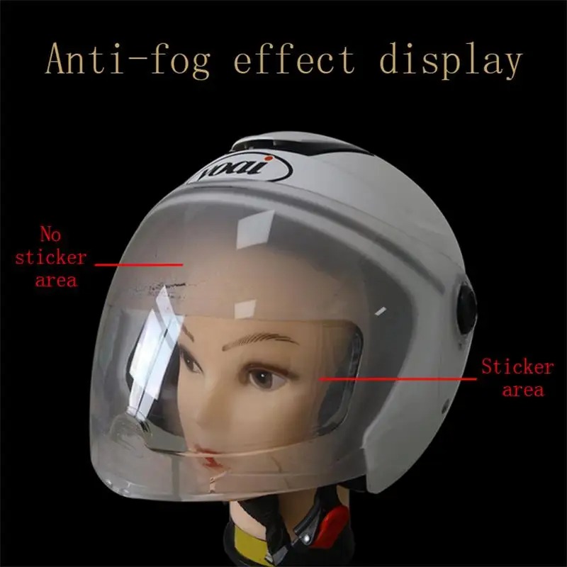 YUANSI Stiker Helm Anti Embun Anti Fog Helmet Nano Coating 24.5x6.5cm - YS-80 Gambar produk YUANSI Stiker Helm Anti Embun Anti Fog Helmet Nano Coating 24.5x6.5cm - YS-80