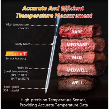 Gambar produk Temprobe Termometer Makanan Daging Digital Wireless Bluetooth 1 Probe - DT-131