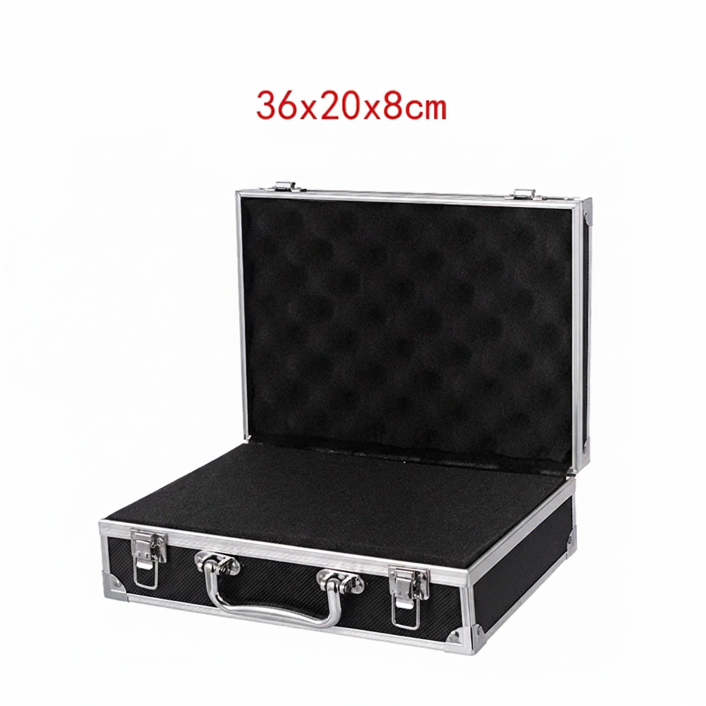 DUTRIEUX Tas Koper Penyimpanan Barang Toolbox Hard Case Aluminium 36x20x8cm - DT-56 Gambar produk DUTRIEUX Tas Koper Penyimpanan Barang Toolbox Hard Case Aluminium 36x20x8cm - DT-56