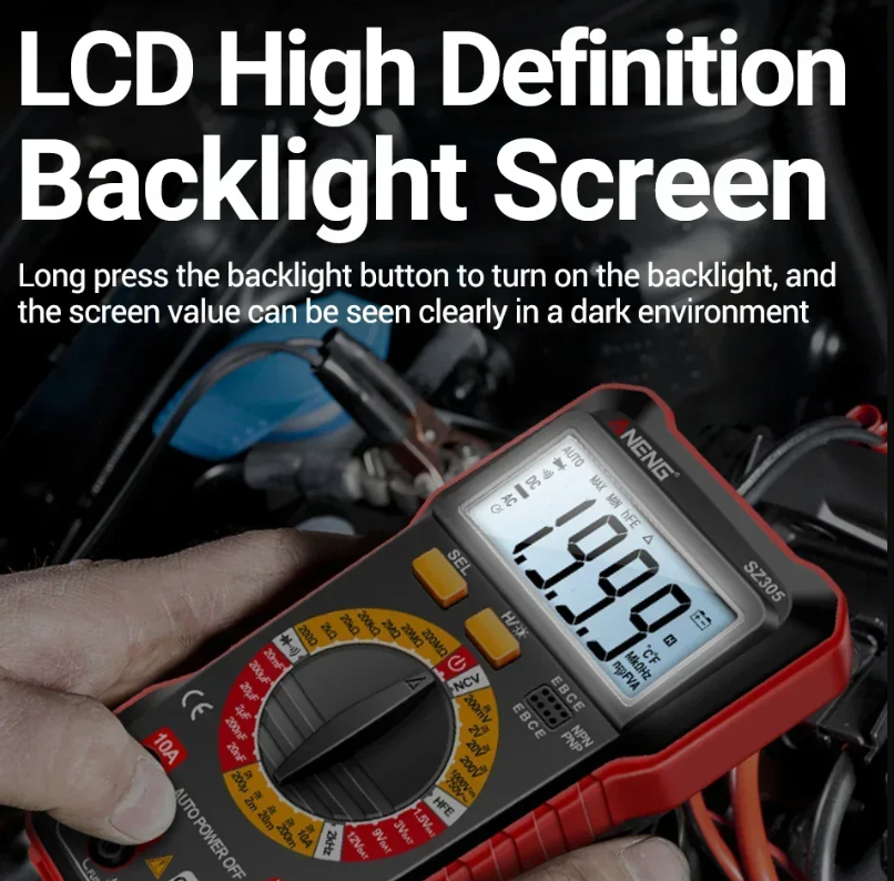 ANENG Digital Multimeter Voltage Tester 1999 Count NCV Triode - SZ305 Gambar produk ANENG Digital Multimeter Voltage Tester 1999 Count NCV Triode - SZ305