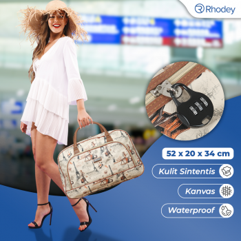 Gambar produk Rhodey RAIMIQI SEMOR Tas Jinjing Duffle Bag PU Leather Unisex 20 Inch Iron Beauty - CB001
