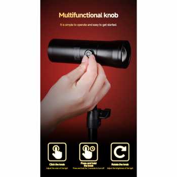 Gambar produk MIAOTU Senter Lampu Studio Fotografi 4in1 Color 20 Filter 7500mAh - H052