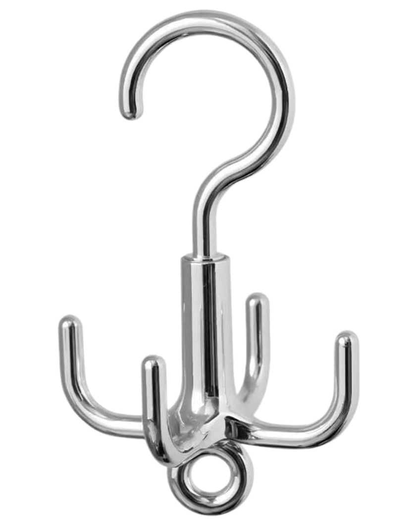 HIMSTO Gantungan Baju Serbaguna Rotating Rod Hanger Holder 4 Hook - HI4 Gambar produk HIMSTO Gantungan Baju Serbaguna Rotating Rod Hanger Holder 4 Hook - HI4