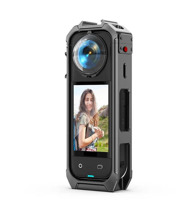 Martvsen Protective Frame Case Rabbit Cage Cold Shoe for Insta360 X5 - MT-X5 Gambar produk Martvsen Protective Frame Case Rabbit Cage Cold Shoe for Insta360 X5 - MT-X5