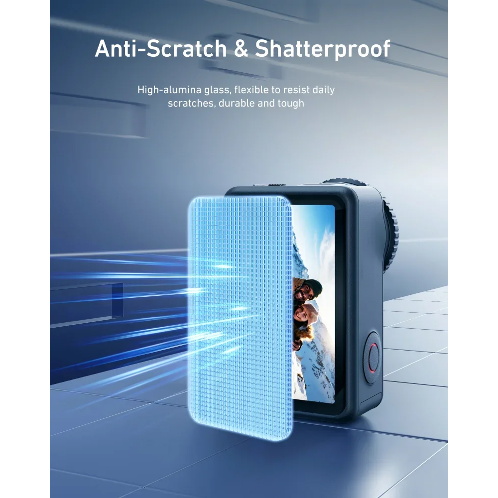 TELESIN Tempered Glass Protective Film DJI Osmo Action 6 Two Set - S6-FLM-26 Gambar produk TELESIN Tempered Glass Protective Film DJI Osmo Action 6 Two Set - S6-FLM-26