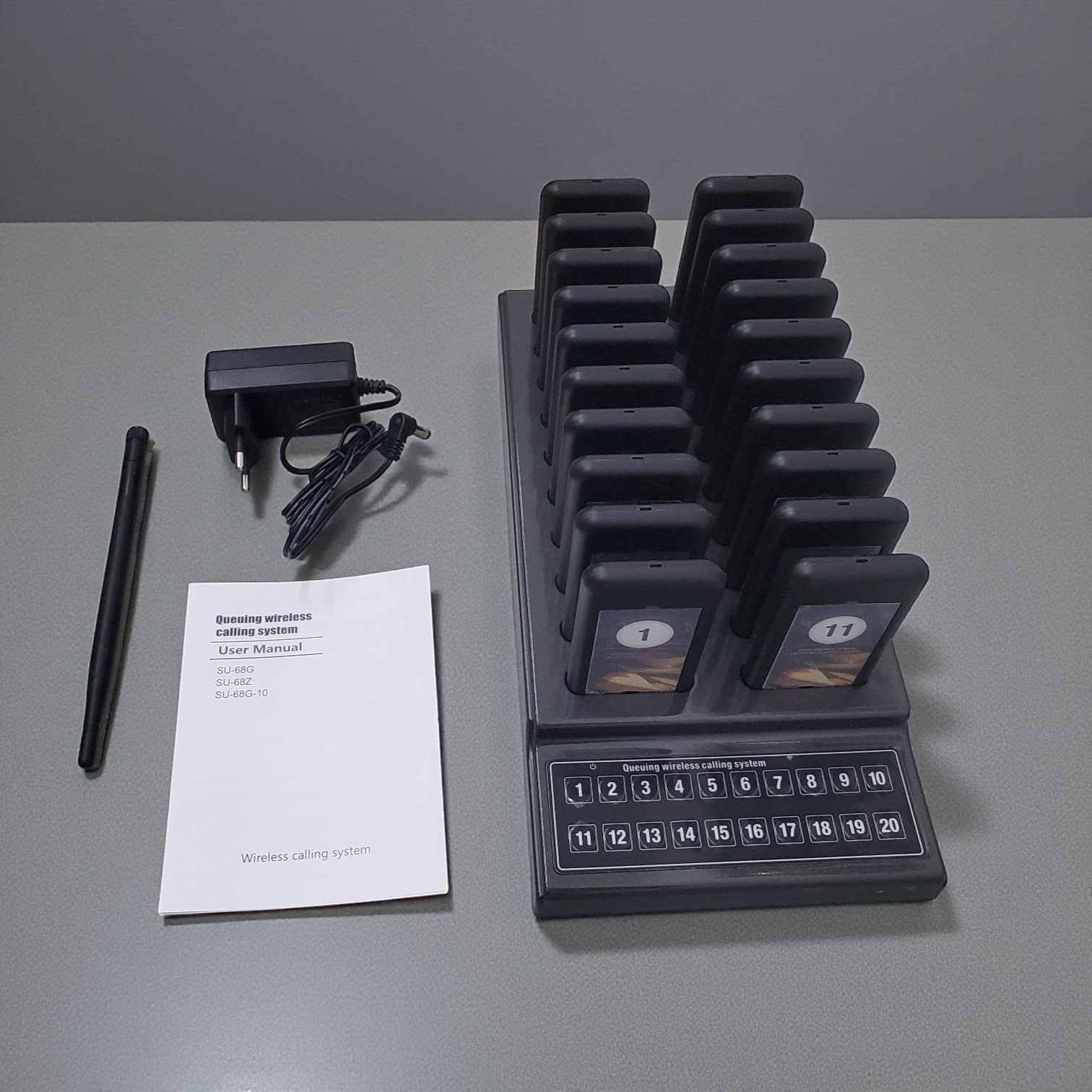 Gambar produk RTKS Wireless Calling System Restaurant Mesin Antrian 20 Pager - SU-68G