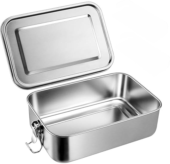 Umigy Kotak Makan Anti Tumpah Lunch Bento Box Stainless Steel 304 2400ml - UM59 Gambar produk Umigy Kotak Makan Anti Tumpah Lunch Bento Box Stainless Steel 304 2400ml - UM59