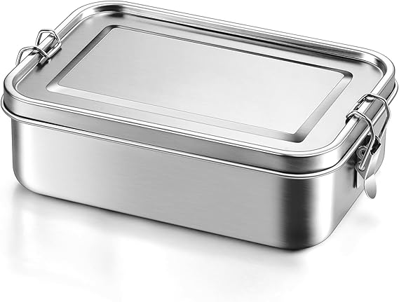 Umigy Kotak Makan Anti Tumpah Lunch Bento Box Stainless Steel 304 2400ml - UM59 Gambar produk Umigy Kotak Makan Anti Tumpah Lunch Bento Box Stainless Steel 304 2400ml - UM59