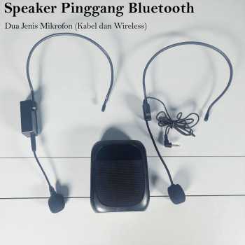 Little Bee Speaker Pinggang Bluetooth Voice Amplifier LED 2in1 10W - YW-166L
