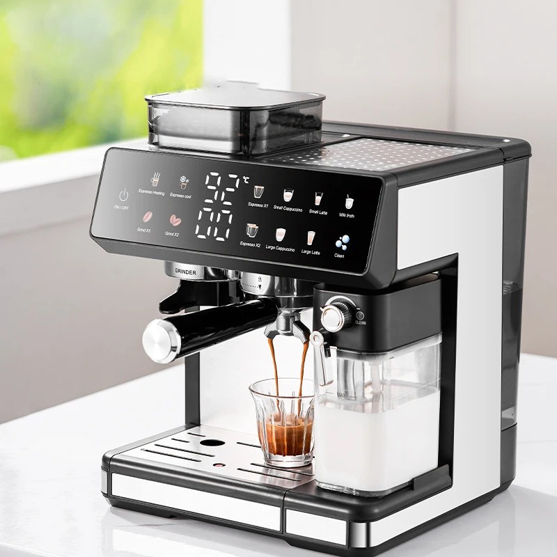 SOKANY Mesin Kopi Espresso Coffee Maker Frothing Grinding 20 Bar 1350W - CM5710 Gambar produk SOKANY Mesin Kopi Espresso Coffee Maker Frothing Grinding 20 Bar 1350W - CM5710