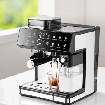 SOKANY Mesin Kopi Espresso Coffee Maker Frothing Grinding 20 Bar 1350W - CM5710