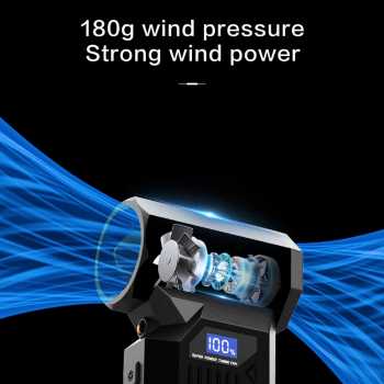 Gambar produk PINTUDY Air Duster Blower Vacuum Turbo Jet Fan 110000RPM 2000mAh 110W - Z2