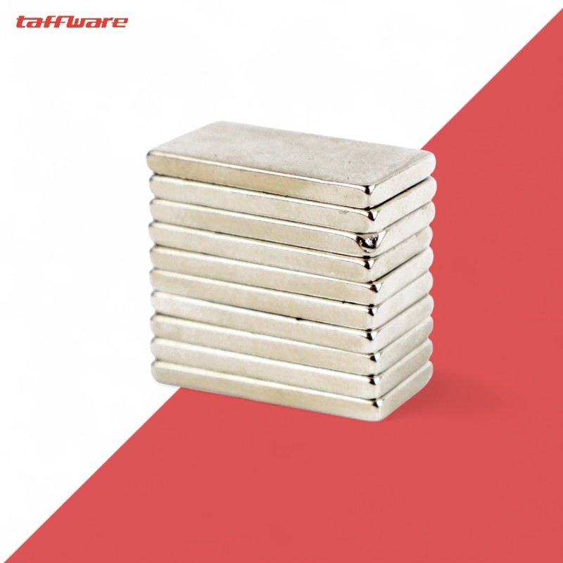 Gambar produk Taffware Strong Neodymium Magnet NdFeB N24 19x9x1.6mm 10 PCS - MAG1