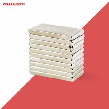 Gambar produk Taffware Strong Neodymium Magnet NdFeB N24 19x9x1.6mm 10 PCS - MAG1