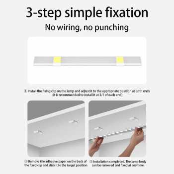 Gambar produk SUNLY Lampu Tempel Magnetic LED 3in1 Color Sensor Light Rechargeable 40cm - S11