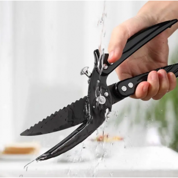Gambar produk FEZER Gunting Daging Dapur Multifungsi Kitchen Meat Scissors 2in1 - 039