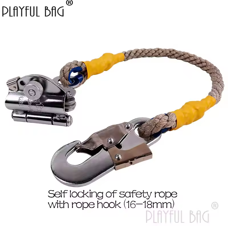 PLAYFUL BAG Pengaman Pendakian Rock Climbing Safety Rope Fall Arrestor - ZL117 Gambar produk PLAYFUL BAG Pengaman Pendakian Rock Climbing Safety Rope Fall Arrestor - ZL117