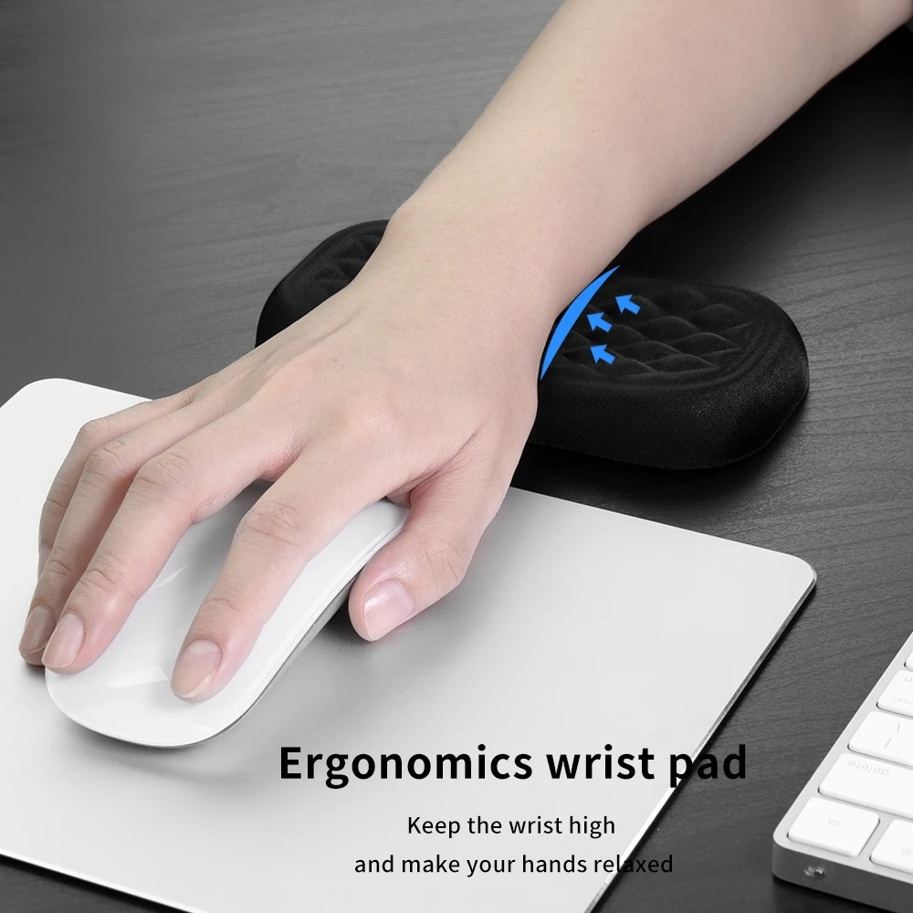 Vaydeer Sandaran Tangan Mouse Wrist Rest Memory Foam 15cm - V150 Gambar produk Vaydeer Sandaran Tangan Mouse Wrist Rest Memory Foam 15cm - V150