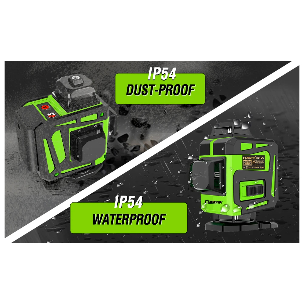 Clubiona Laser Level Self Leveling 4D 360 Degree 16 Line 520nm 4000mAh - CB-416 Gambar produk Clubiona Laser Level Self Leveling 4D 360 Degree 16 Line 520nm 4000mAh - CB-416