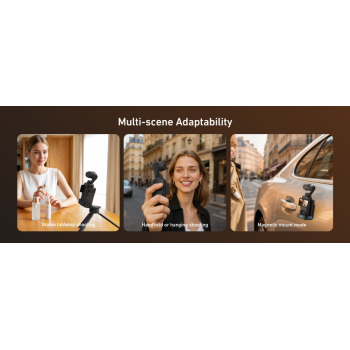 Gambar produk TELESIN Magnetic Mount Stand Expansion Adapter for DJI Osmo Pocket 3 - S6-CFR-04-TDJ