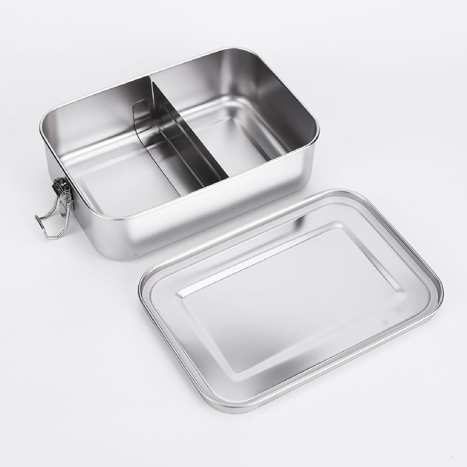 Umigy Kotak Makan Lunch Bento Box Stainless Steel 304 with Partition 2400ml - UM58 Gambar produk Umigy Kotak Makan Lunch Bento Box Stainless Steel 304 with Partition 2400ml - UM58