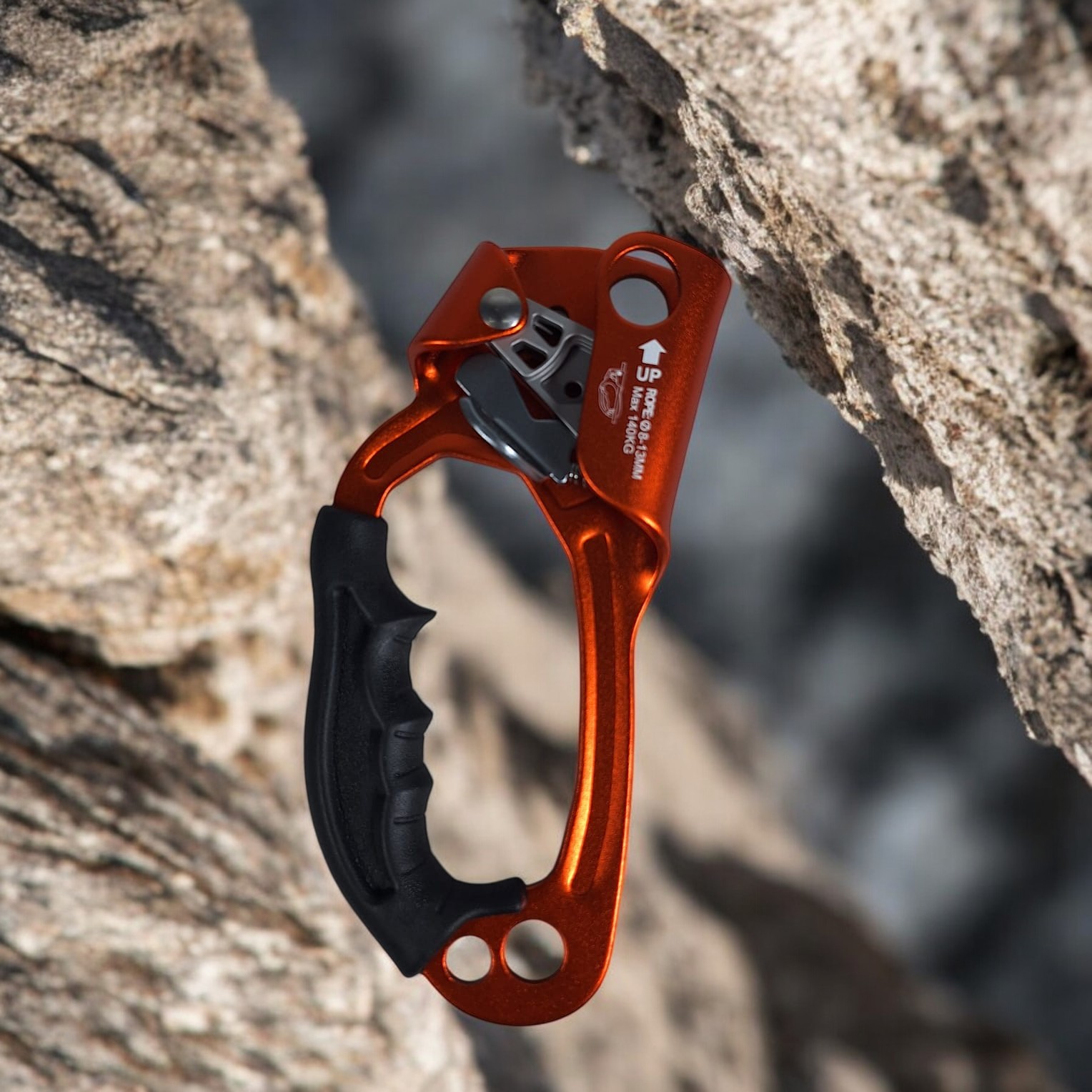 TUPA Jumar Tangan Hand Ascender Outdoor Handle Rock Climbing Hardware Right Hand - TP2 Gambar produk TUPA Jumar Tangan Hand Ascender Outdoor Handle Rock Climbing Hardware Right Hand - TP2