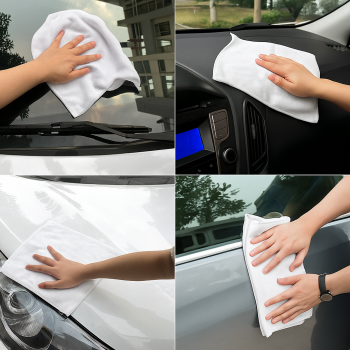 Gambar produk HAIFENG Kain Lap Microfiber Mobil Cleaning Towel Soft High Absorption 30x60cm - HF30