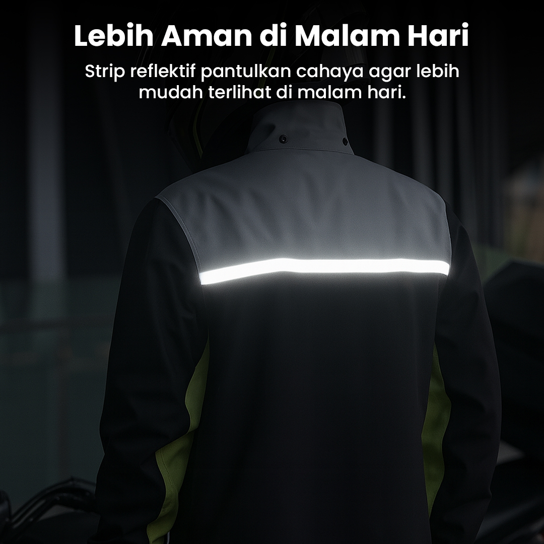 Keyru Jas Hujan Setelan Motor Polyester Pongee Waterproof Raincoat M - ZY-8118 Gambar produk Keyru Jas Hujan Setelan Motor Polyester Pongee Waterproof Raincoat M - ZY-8118