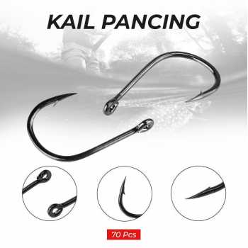 ISEAMA Kail Pancing Ikan Fishing Hook Barbed Carp Tackle - IS300
