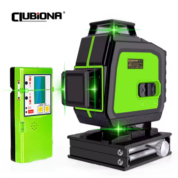 CLUBIONA Laser Level Self Leveling Green Beam 4D 16 Lines with Remote - ME16C
